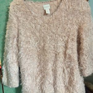 Chico's Textured Beige Sweater